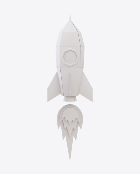 White Paper Space Rocket