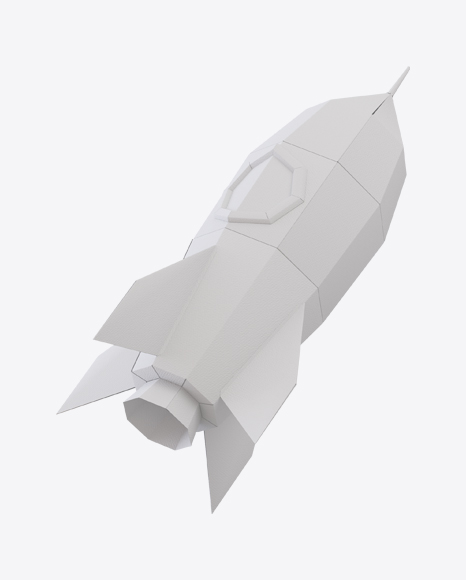 White Paper Space Rocket