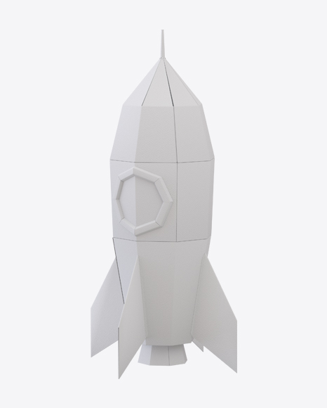 White Paper Space Rocket