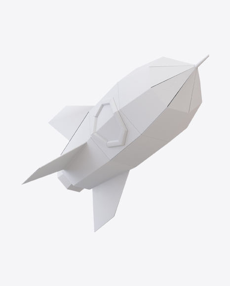 White Paper Space Rocket