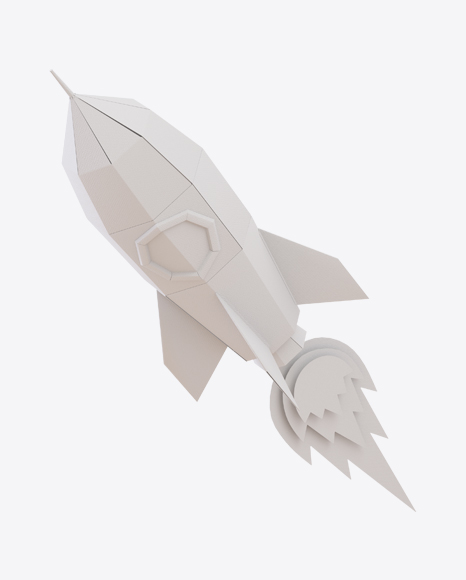 White Paper Space Rocket