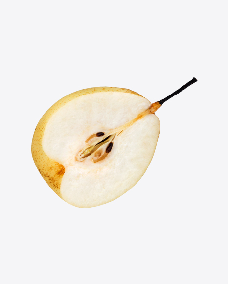 Half of White Pear PNG