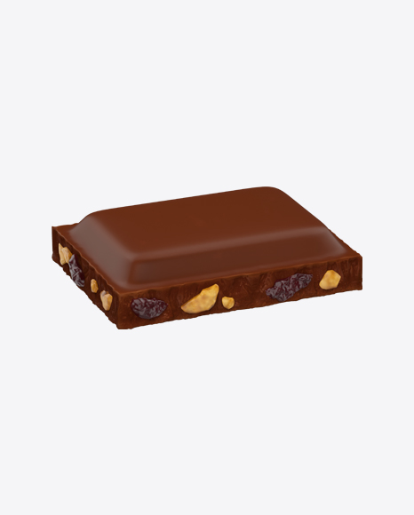 Milk Chocolate Piece with Nuts and Raisins