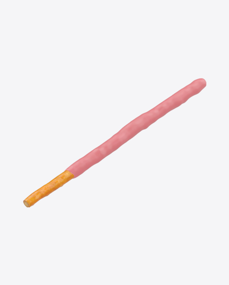 Strawberry Coated Biscuit Stick