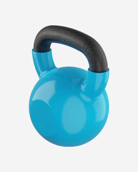 Fitness Kettlebell with Blue Vinyl Coat