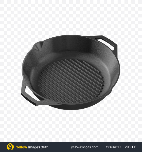 Download Cast Iron Grill Pan Transparent PNG on YELLOW Images
