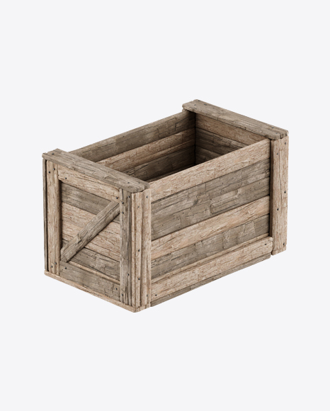 Wooden Crate Box PNG