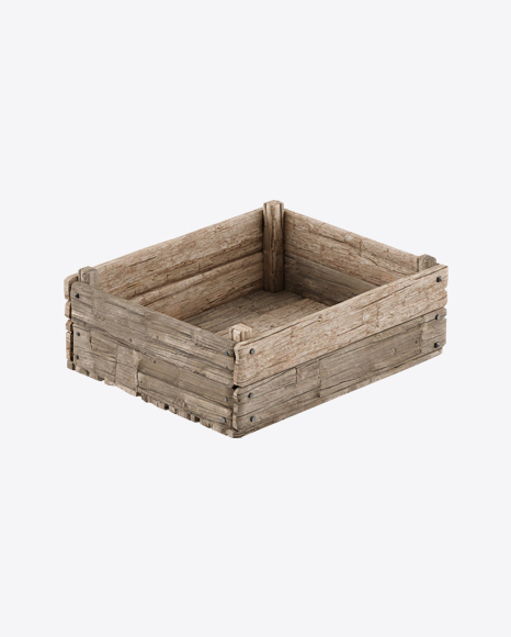 Wooden Crate Box PNG