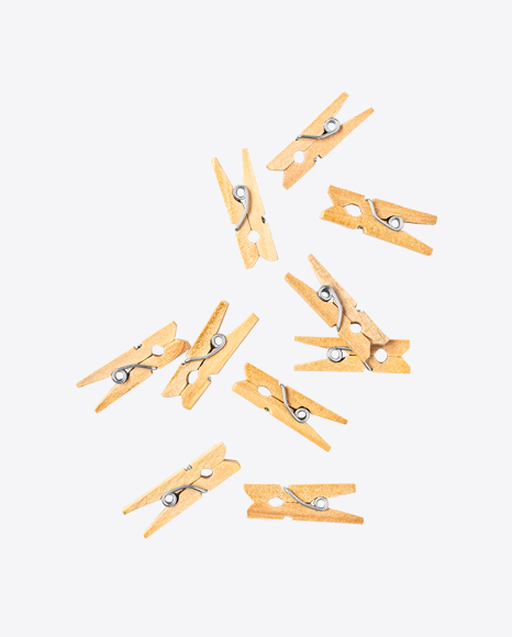 Wooden Clips PNG