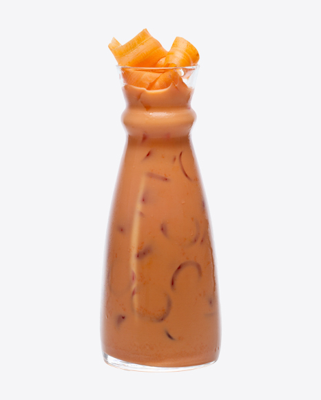 Carrot Juice Cold Glass Decanter PNG