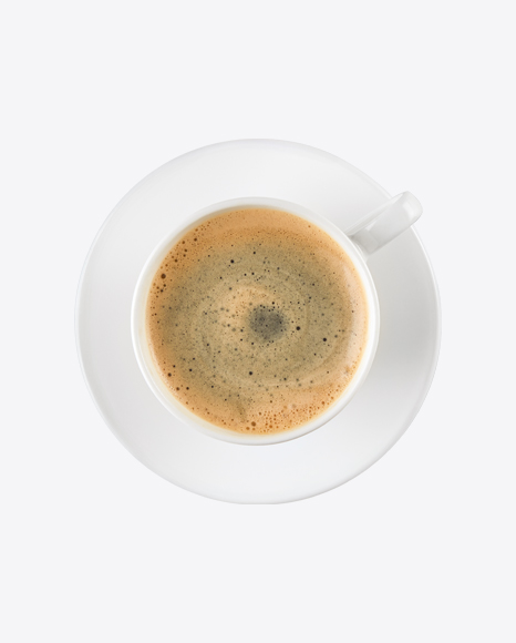 Black Coffee Cup & Saucer