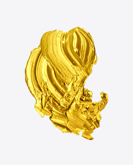 Gold Paint Stroke PNG