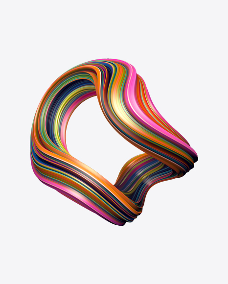 Colored Abstrast Object PNG