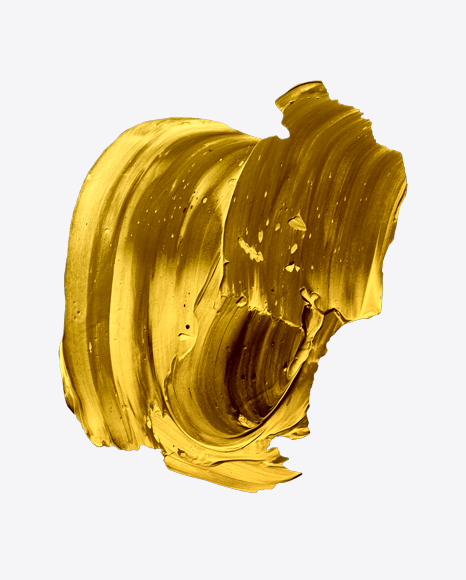 Gold Paint Stroke PNG