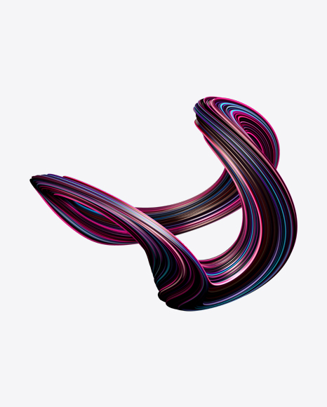 Colored Abstrast Object PNG