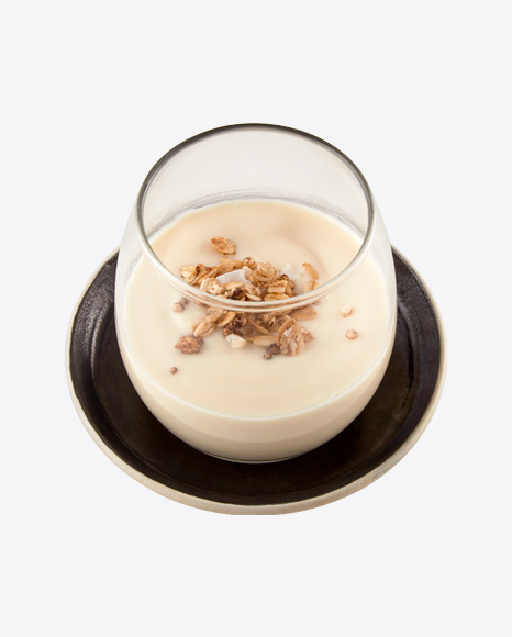 Yoghurt with Granola in Glass