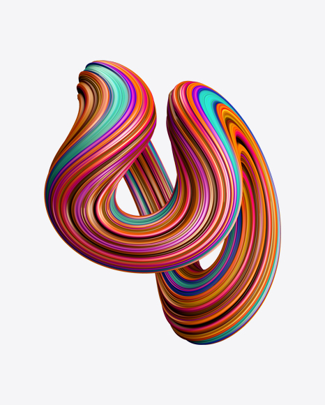 Colored Abstrast Object PNG