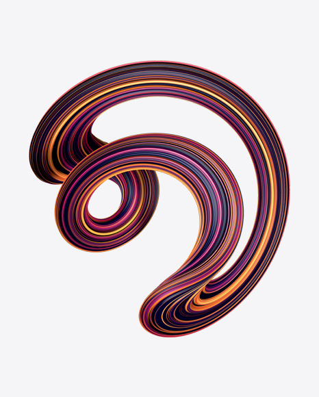 Colored Abstrast Object PNG