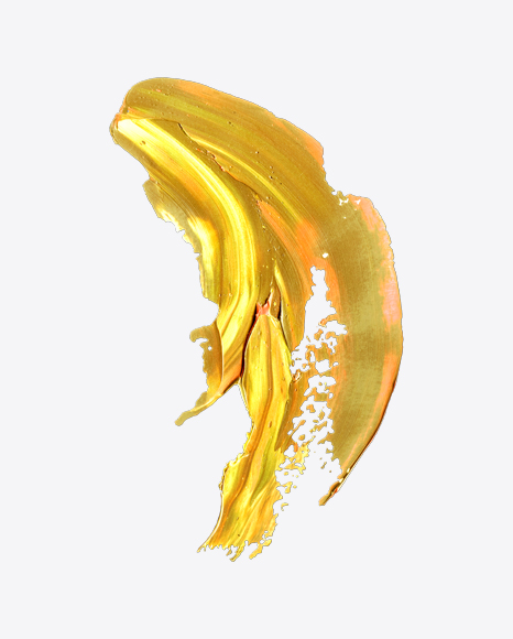 Yellow Paint Stroke PNG