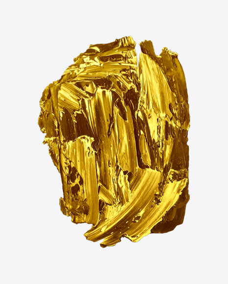 Gold Paint Stroke PNG