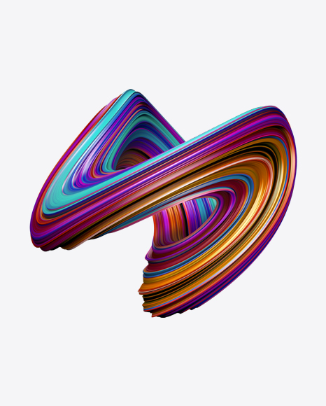 Colored Abstrast Object PNG