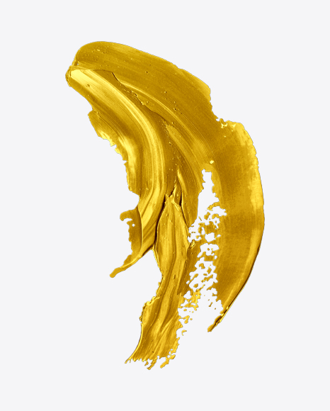 Gold Paint Stroke PNG