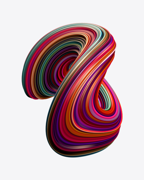 Colored Abstrast Object PNG