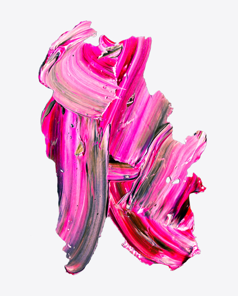 Pink-Red Paint Stroke PNG