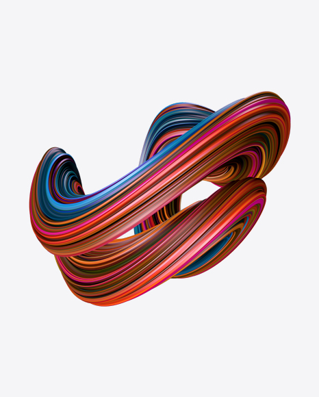 Colored Abstrast Object PNG