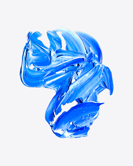 Blue Paint Stroke PNG