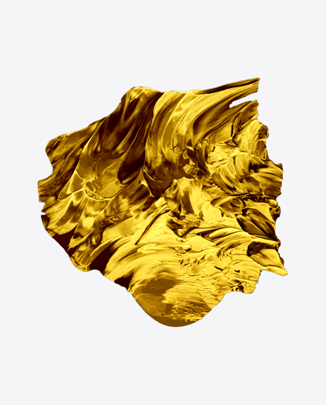 Gold Paint Stroke PNG