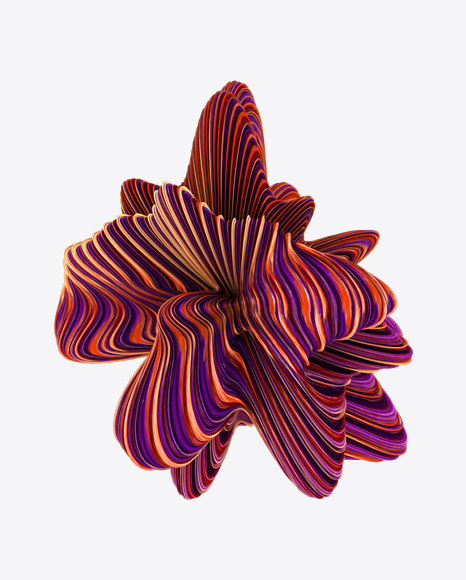 Colored Abstract Object PNG