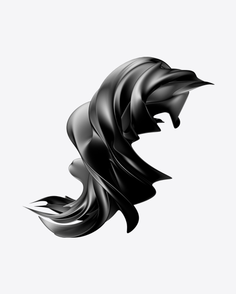 Black Abstract Object PNG