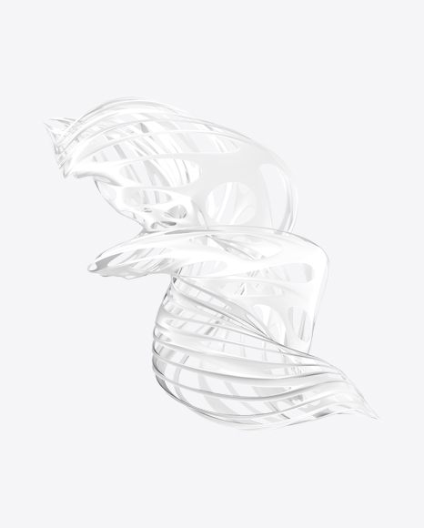 White Abstract Object PNG
