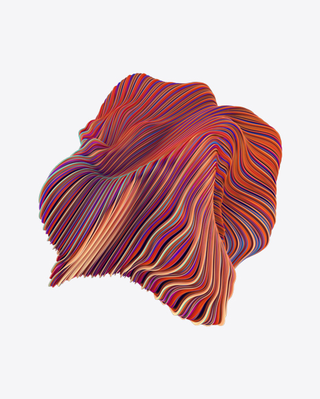 Colored Abstract Object PNG