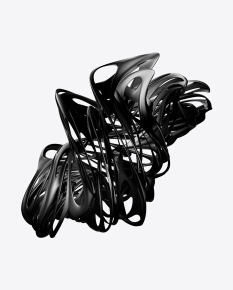 Black Abstract Object PNG