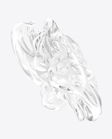 White Abstract Object PNG