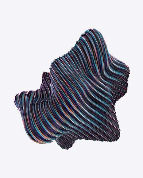 Colored Abstract Object PNG