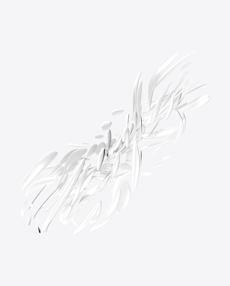 White Abstract Object PNG