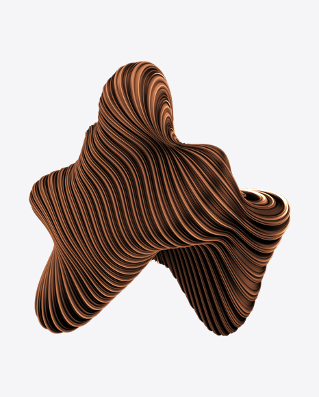 Brown Abstract Object PNG