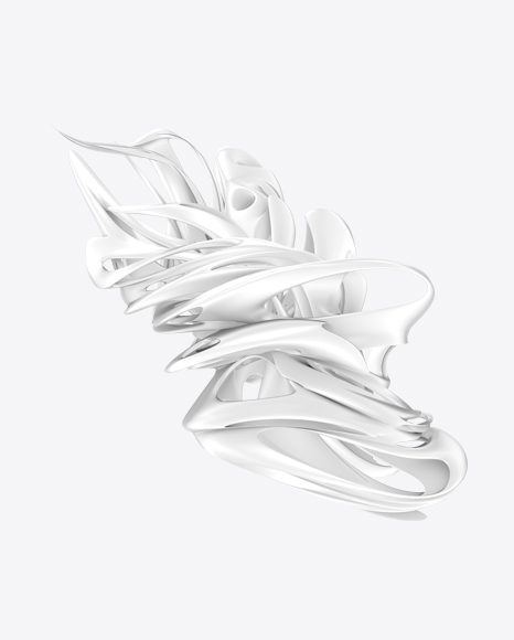 White Abstract Object PNG