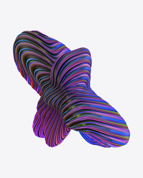 Colored Abstract Object PNG