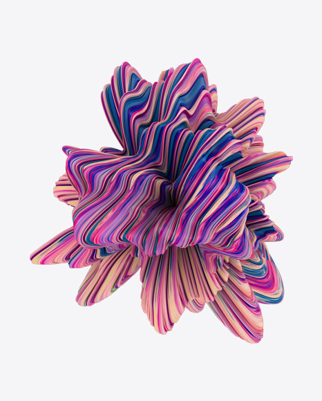 Colored Abstract Object PNG
