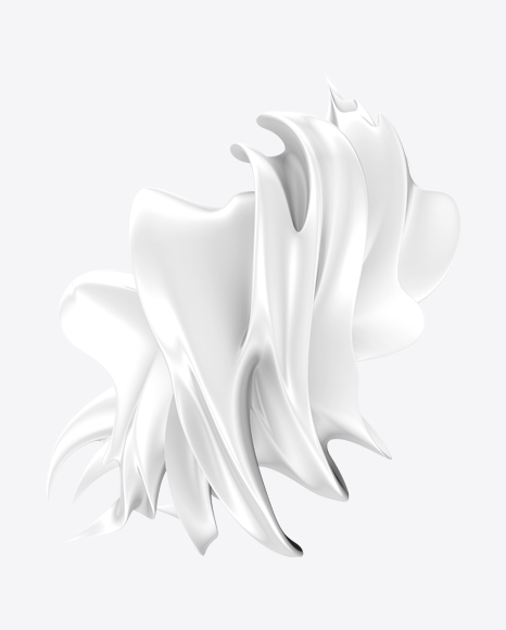 White Abstract Object PNG