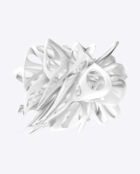 White Abstract Object PNG