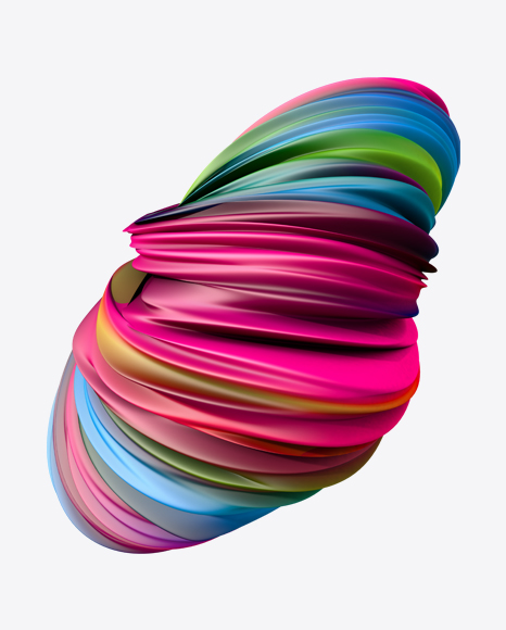 Colored Abstract Object PNG