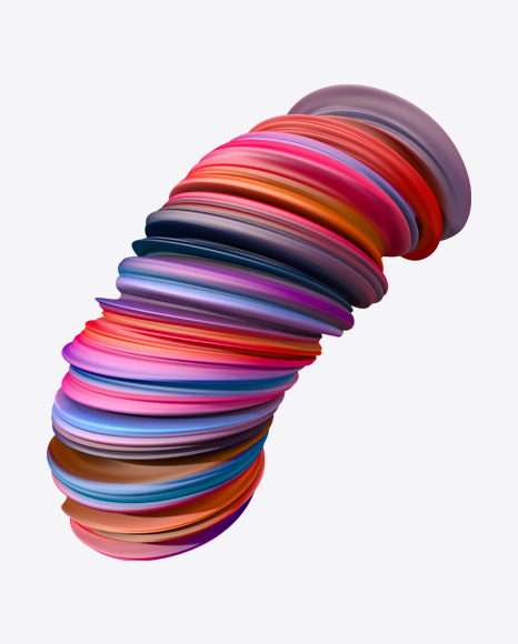 Colored Abstract Object PNG
