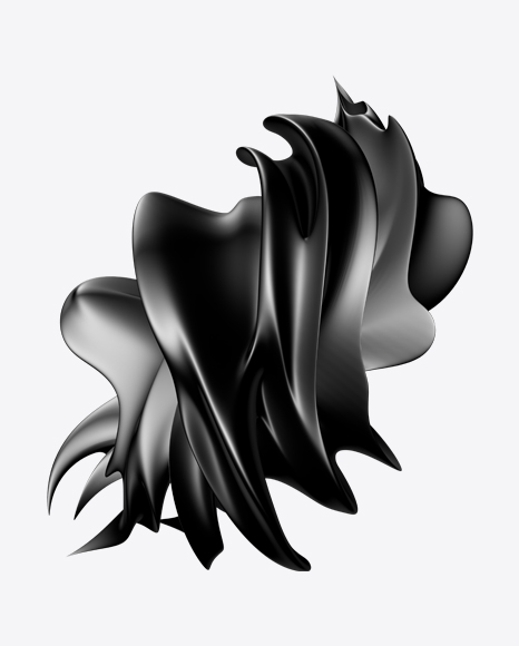Black Abstract Object PNG