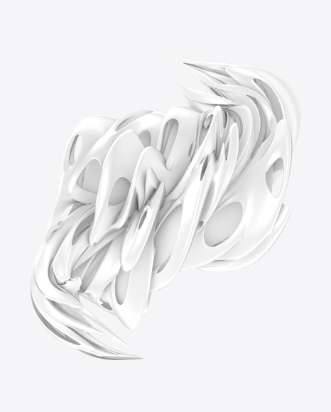 White Abstract Object PNG