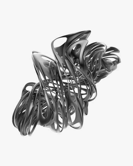 Gray Abstract Object PNG